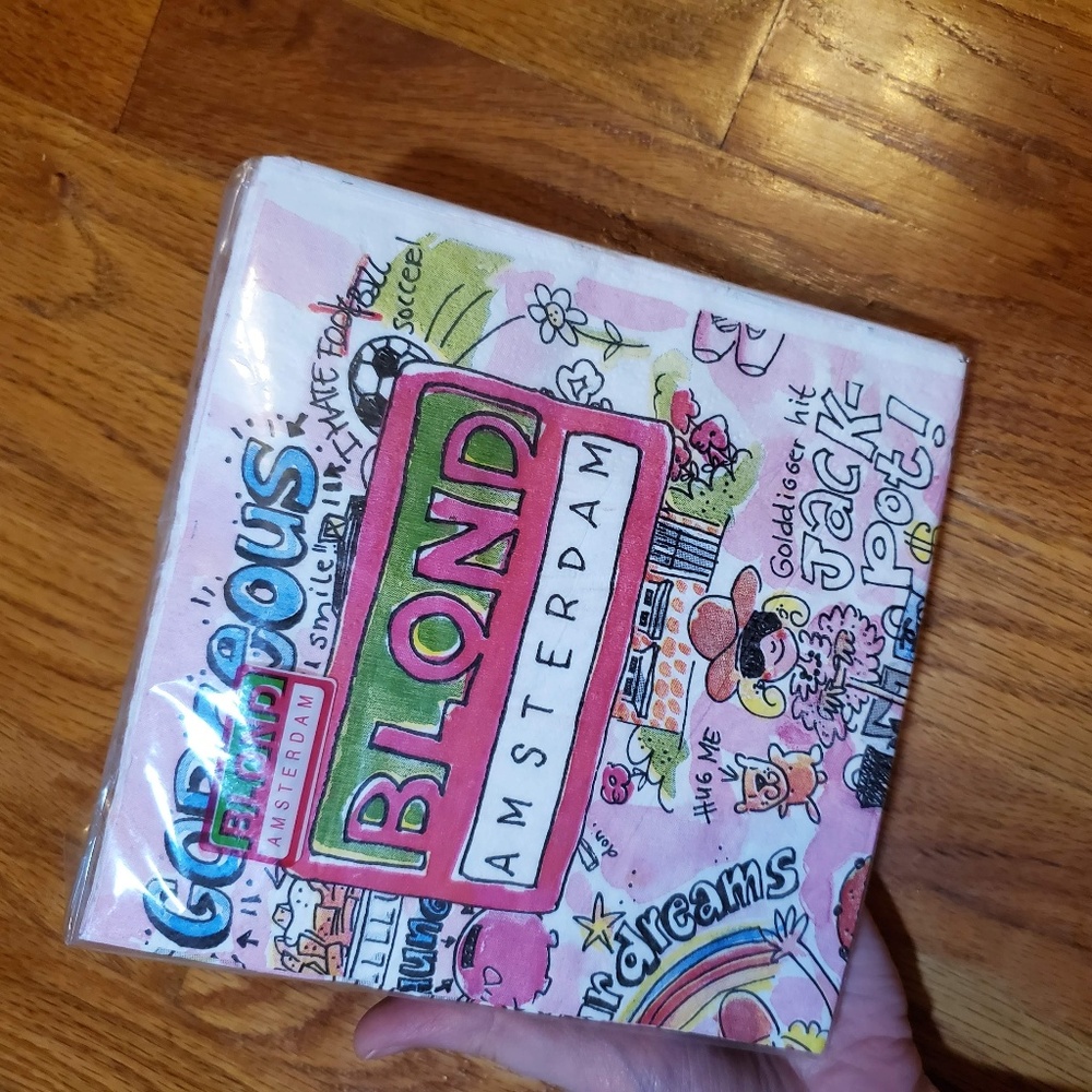 VINTAGE Blond Amsterdam Paper Napkins Set ~ European ~ Discontinued